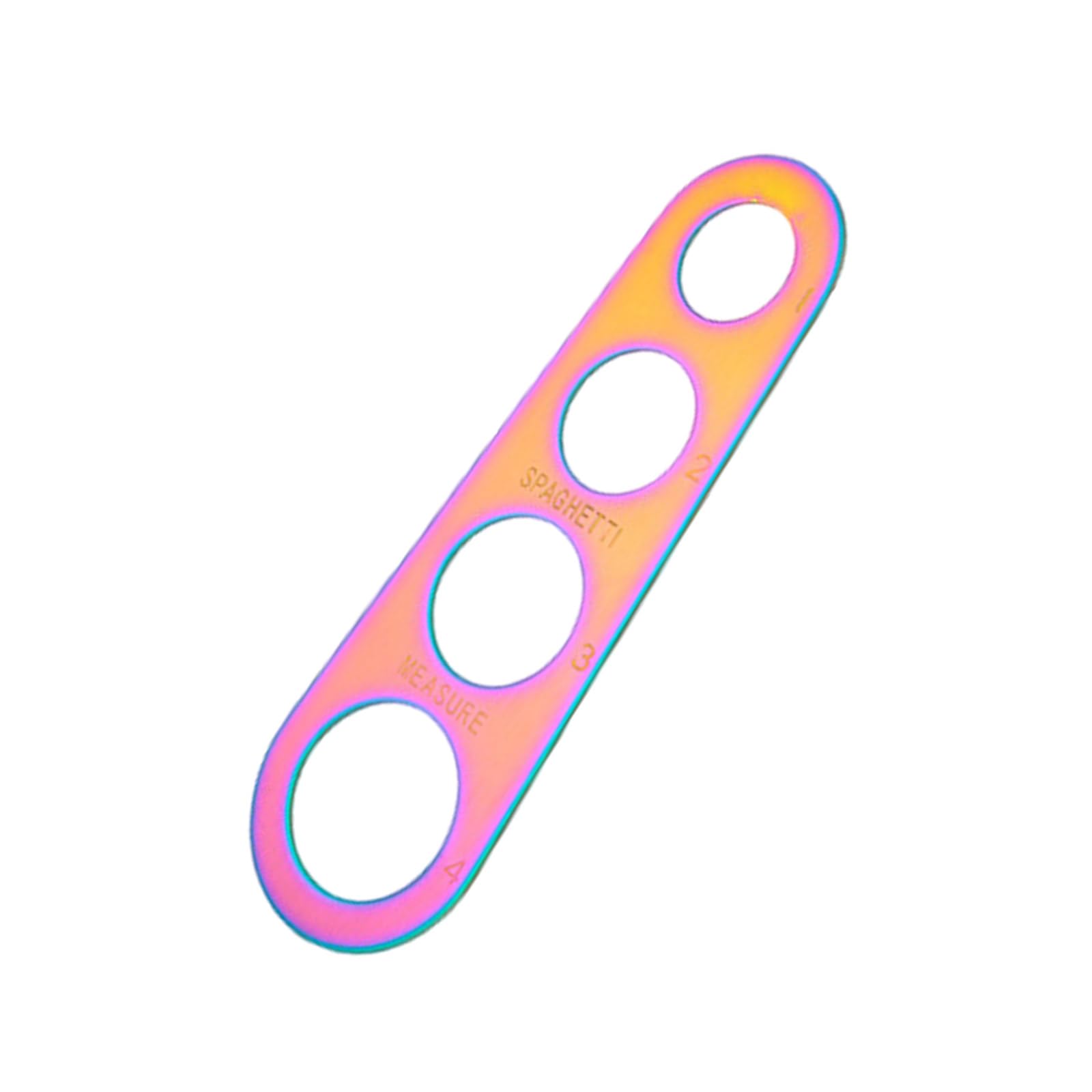 YWLUUOO 430 Stainless Steel Pastas Portioning Tool 4 Hole Size Spaghetti Measure Ruler for Accurate Serving Kitchen Gadget Pastas Portioning Tool