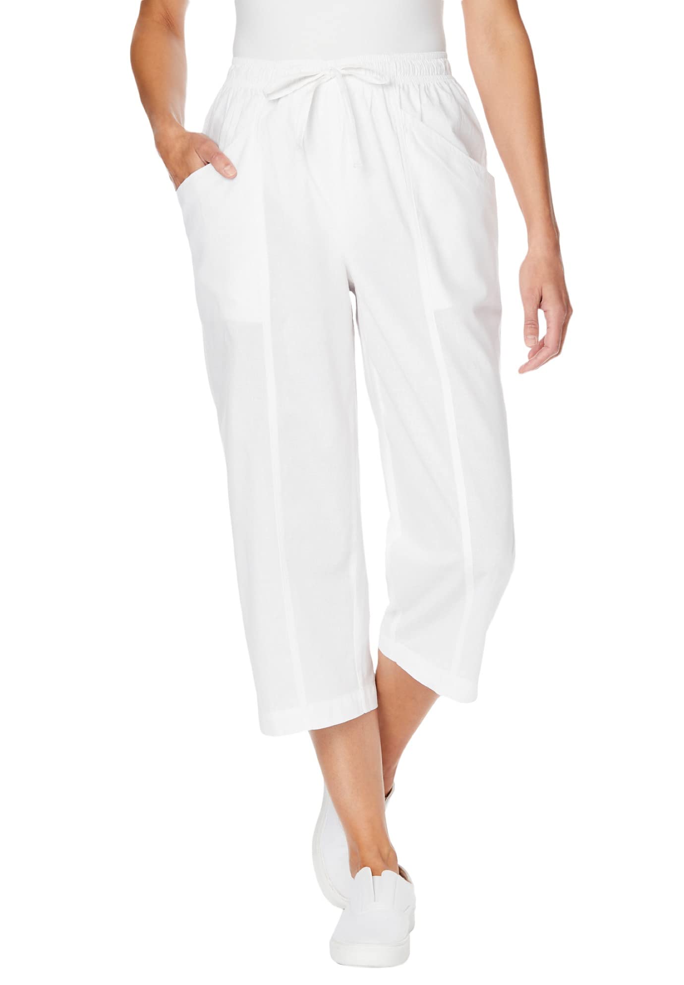 Woman Within Plus Size Boardwalk Capri
