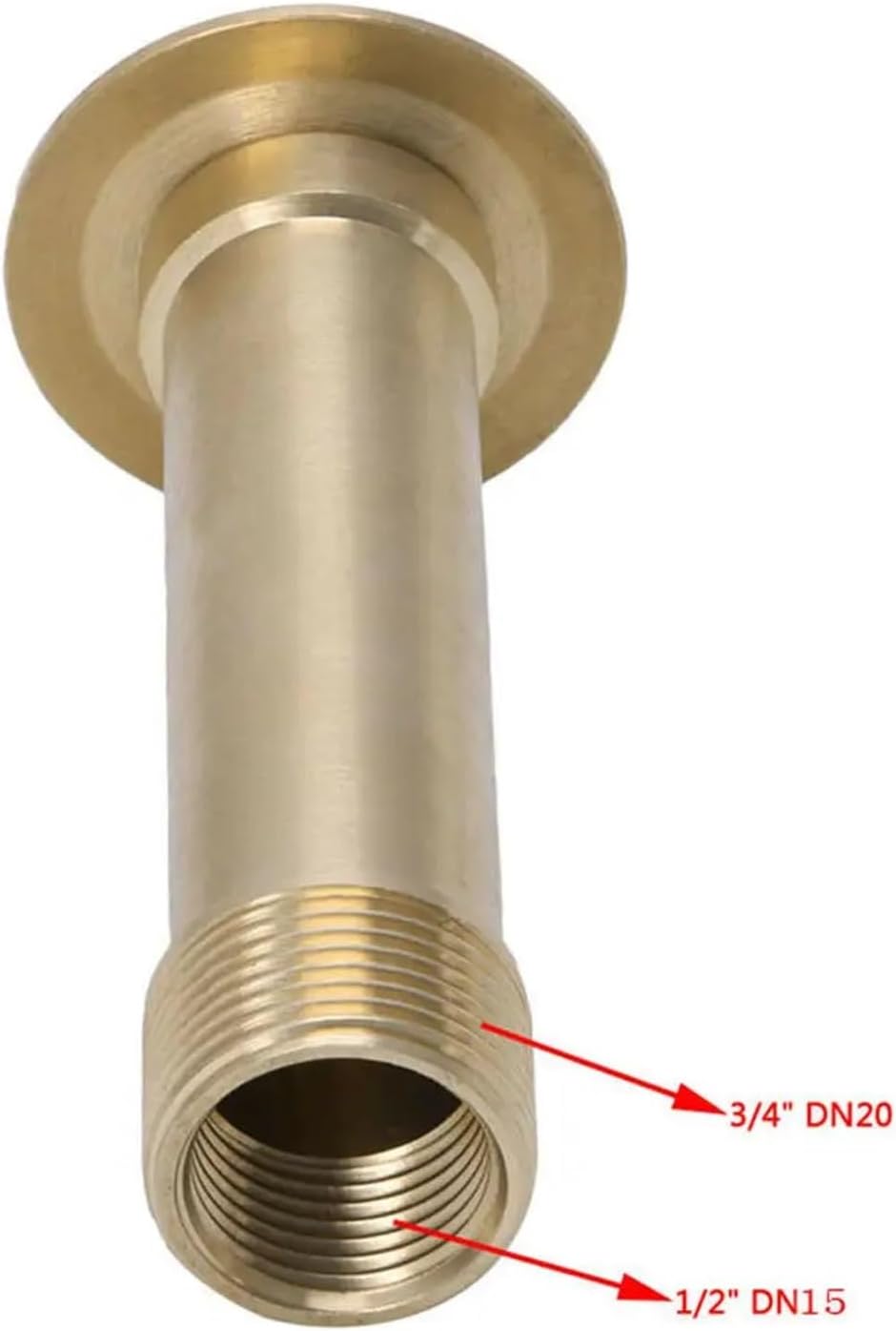 Brass Mushroom & Hemisphere Pool Jet Nozzle, 1/2" DN15 & 3/4" DN20 Connectors for Home Garden(DN25)