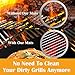 Dailyart BBQ Grillmatte (5er Set) Antihaft Grill-und Backmatte Wiederverwendbar PFOA-Frei Teflon Grillmatten für Gasgrill, Holzkohle - Perfekt für Fleisch, Fisch und Gemüse, 40x33 cm