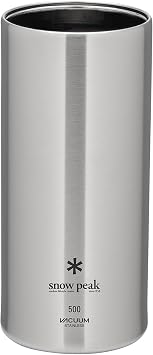 Snow Peak Shimo Can Cooler Vacuum-Insulated to Keep Canned Beverages Cold