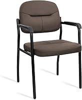 Vista 32 de CLATINA Silla de recepción de invitados, sillas de sala de conferencias, sillas de sala de espera con brazos acolchados, silla de escritorio sin