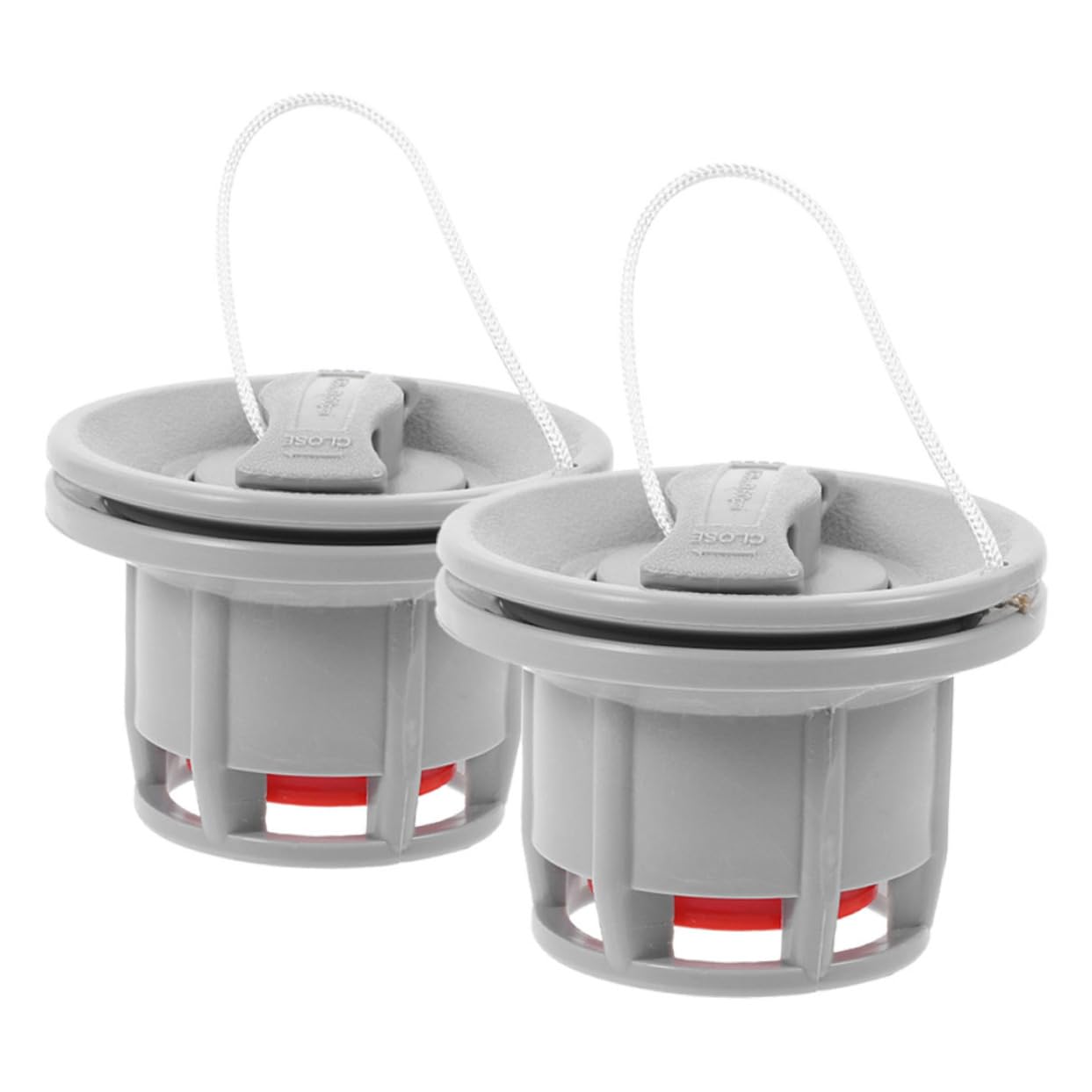 BESPORTBLE Valvola per Gommone Valvole Ad Alta Pressione Scarico dei Tappi per Kayak Adattatore per Kayak Gonfiabile Valvola della Barca Ad Alta Pressione Vedere Grey