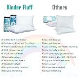 Kinder Fluff Poduszka Dla Malucha (2 Szt.) - Poduszka Dla Dziecka Do Łóżeczka Malucha Lub Poduszka Podróżna - Jedyna Poduszka Dla Dzieci Z Bawełną 300t i Alternatywnym Wypełnieniem