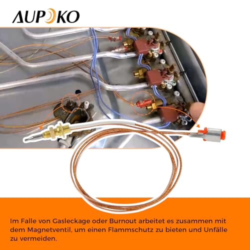 SURIEEN 60cm Gas Thermoelement M6x0.75 Universal Kamin Teile Für Kamin Gasherd Heizung Brenner