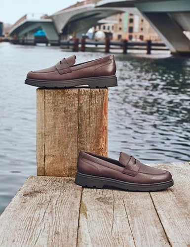 Mocasines hombre Geox U Spherica Ec1 para el día a día urbano en café 3