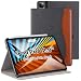 Produktbild ZtotopCases Hülle für iPad Pro 12.9 2022/2021/2020 (6./5./4.Generation), Premium Leder Leichte Geschäfts Cover mit Automatisches Ruhen/Wecken für iPad 12,9 Zoll Tablette, Denim Schwarz