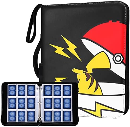 ProCase 9-Pocket Binder Compatible with Card, 720 Pockets Portable Trading Cards Holder Collector Album -Black