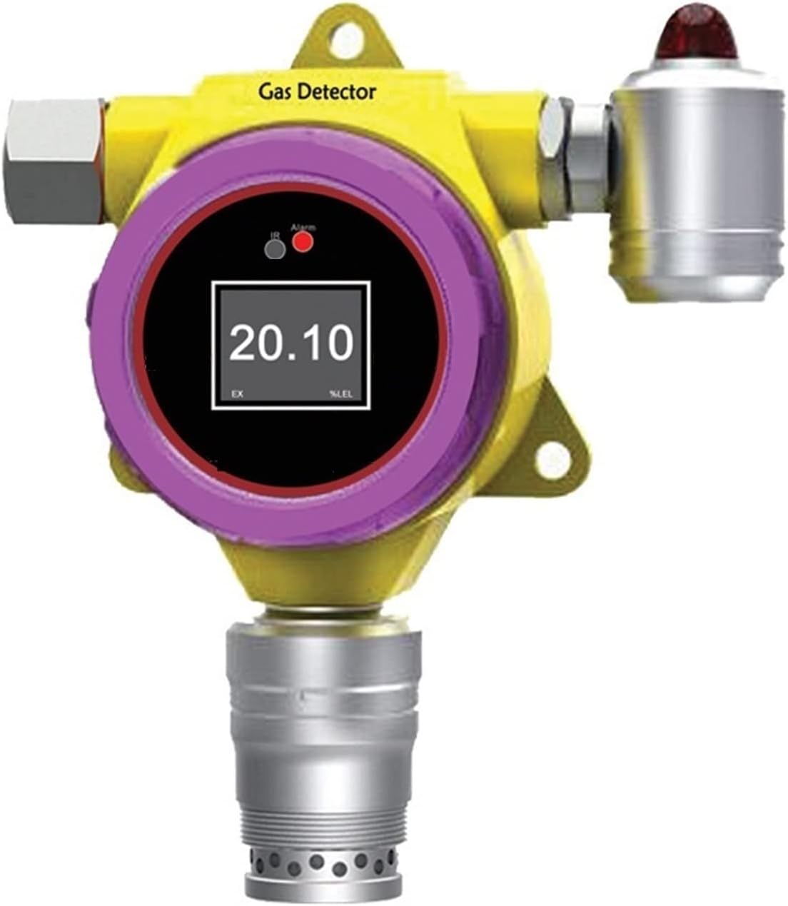 Gas Detector, Methane CH4 Fixed Single Gas Detector, W LCD Display. Flammable Gas Alarm/Monitor, Quick Response