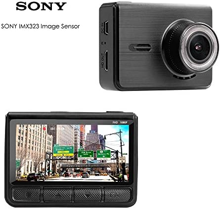 Lifechaser Dash Cam Car Camera 1080P 2.45" IPS Screen Night Vision with Sony IMX323 Sensor 170°, Super Capacitor, WDR, G-Sensor, Loop Recording for Cars, Trucks
