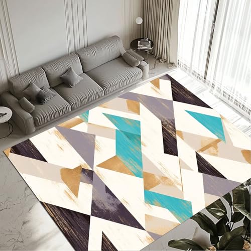 Tapis triangles antidérapant et lavable : la solution anti-tache pour votre salon