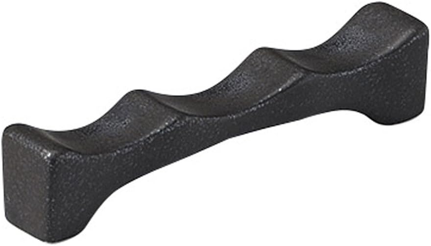 Koyo Pottery 18030081 Three-Row Cutlery Rest, Crystal Mat, Black