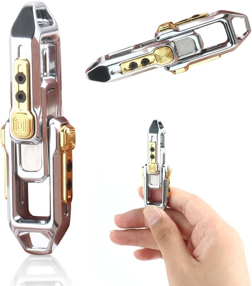 OBEST Fidget Slider for Adults - Handheld Metal Rocket Magnetic Push Slider, Unique Necklace Pendant EDC Sensory Toy for Teens, Stress and Anxiety Relief, Desk Toy, Hand Spinner