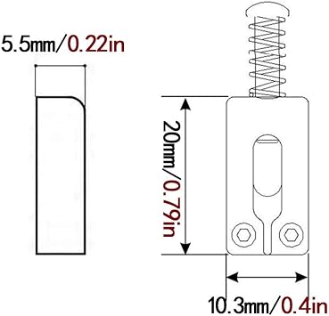 10.5mm Guitar Tremolo Bridge Saddles for Fender Stratocaster Strat Telecaster Tele Electric Guitar Replacement,Chrome(Set of 6)