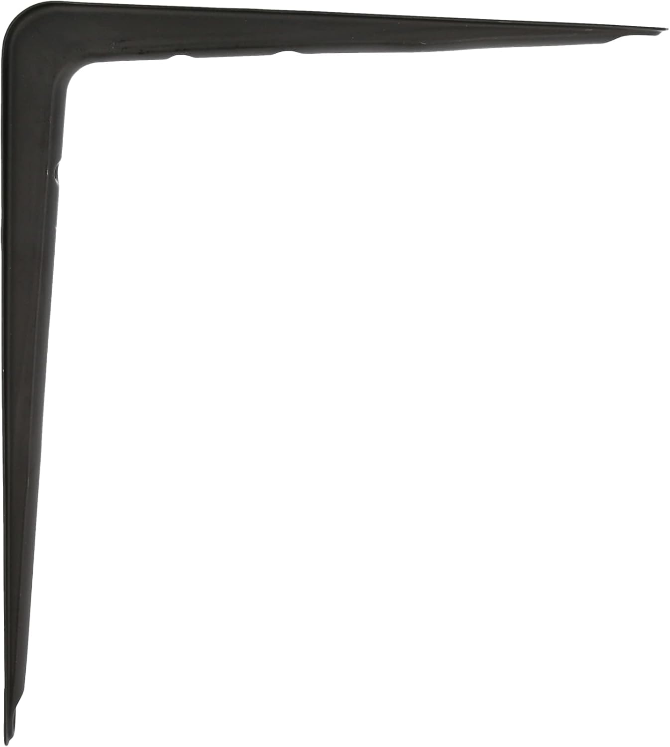 Amig - Steel Shelf Bracket | Functional Design and Easy Installation | Maximum Load 40 kg | Black Finish | Versatile for Home and Office, Multi-Colour, 350 x 300 mm (14'' x 12'')