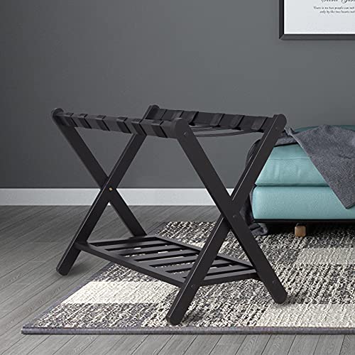 Hhdacson Luggage Rack With Shelf Folding Luggage Rack For Guest Room Bedroom Hotel #TOP6