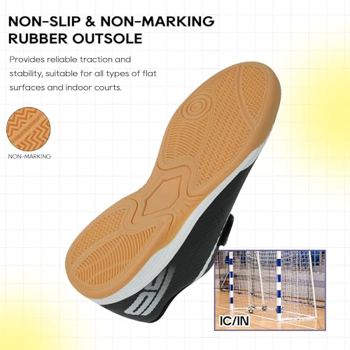 brooman Kids Indoor Soccer Shoes Boys Girls Futsal Soccer Sneakers3