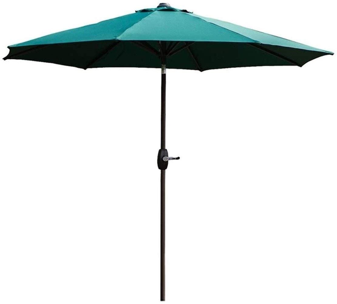 Parasol de 2.7m con manivela e inclinación ajustable para una sombra óptima 4