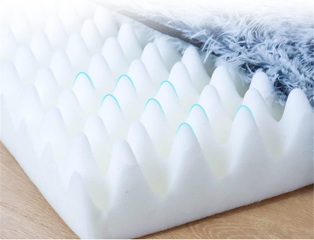 Ultra Plush Foam Dog Bed Rectangular Cat Dog Mats/Removable Cover Pet Mattress Cushion for Small Large Dogs (B XXL)