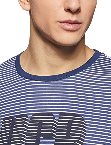 Image of United Colors of Benetton Men's Striped Regular Fit T-Shirt