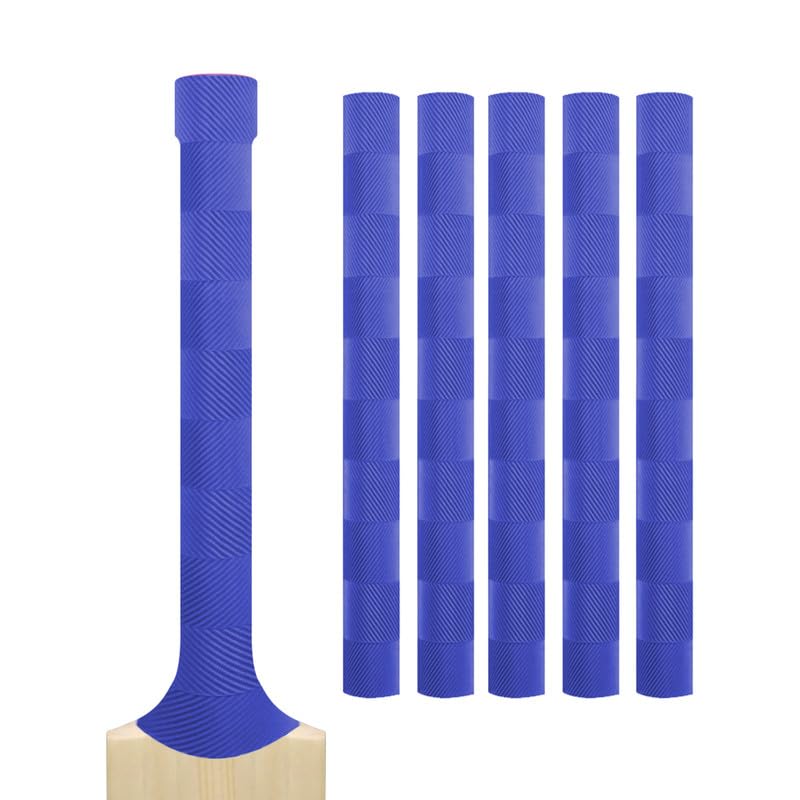 Cricket Bat Grips โ Premium Rubber Cricket Bat Grip Tape for Maximum Hold & Shock Absorption (2, Navy, Chevron)