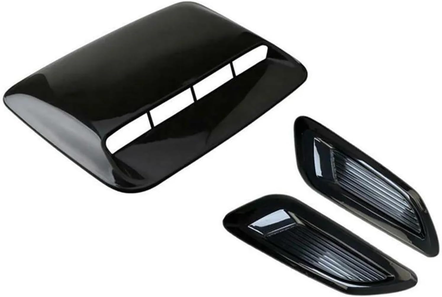 Universal 1Set Abs Car Hood Vent Decorative Air Flow Intake Bonnet Hood Scoop Cover Exterior Accessories Car Bonnet Vents Cover