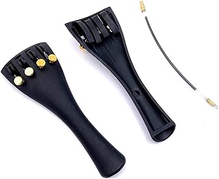 Partes violín Pieza Trasera De Fibra De Carbono De Viola 2 Unids con 4 Sintonizadores De Oro/Sintonizadores Negros Accesorios De Piezas De Viola (Color : Carbon Fiber 2)
