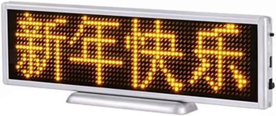 Pantalla LED de escritorio para mostrar logotipos y avisos en recepciones