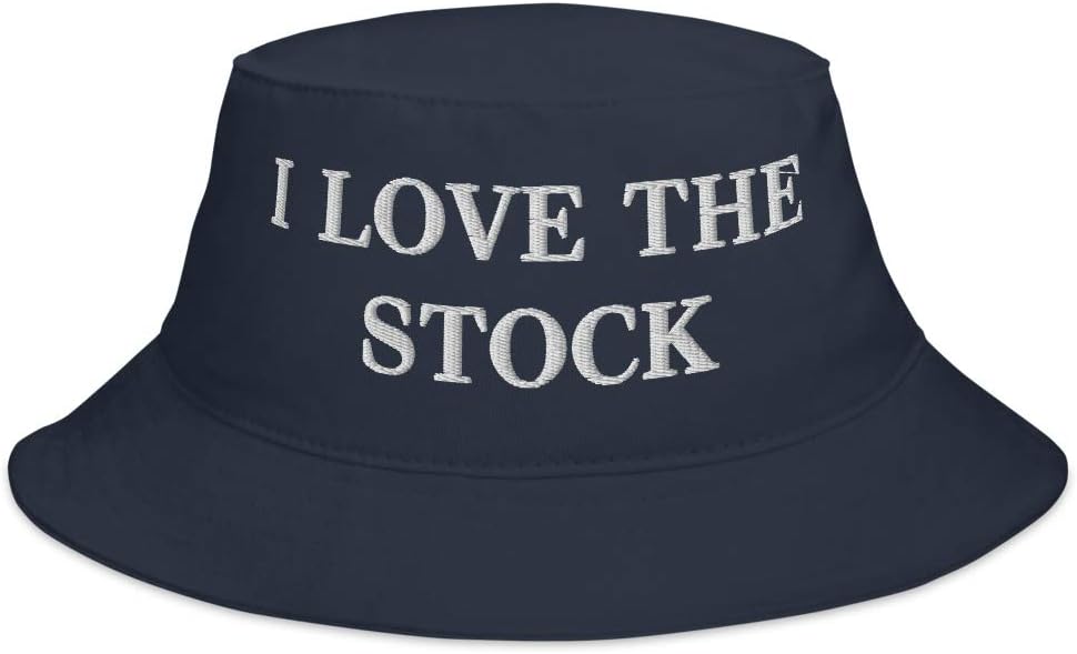 I Love The Stock (Embroidered Bucket Cap) Trading Meme