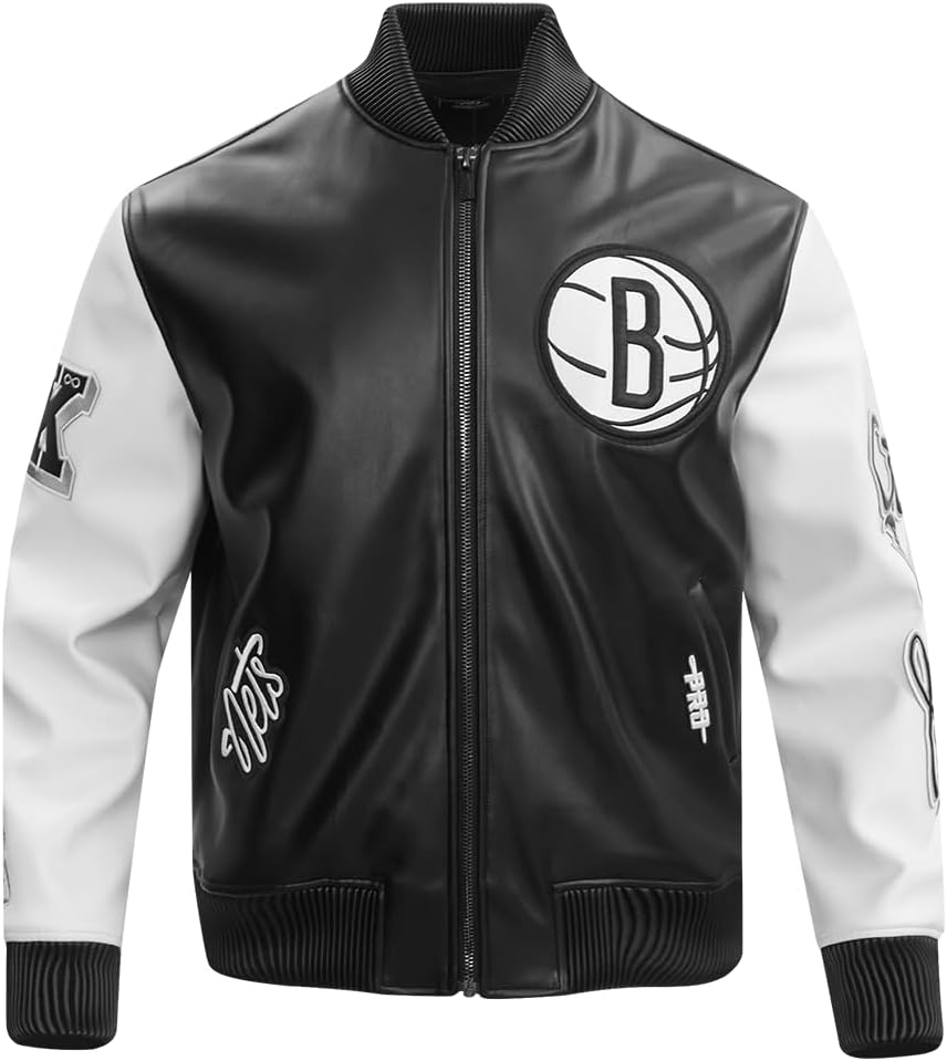 Mens NBA City Signature Leather Jacket