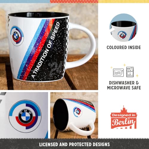 Nostalgic-Art Retro Coffee Mug 330ml BMW Motorsport - Tradition of Speed - Gift Idea for BMW Accessories Fans Original Licensed Product (OLP) Ceramic Mug for Coffee Vintage Design - Image 2