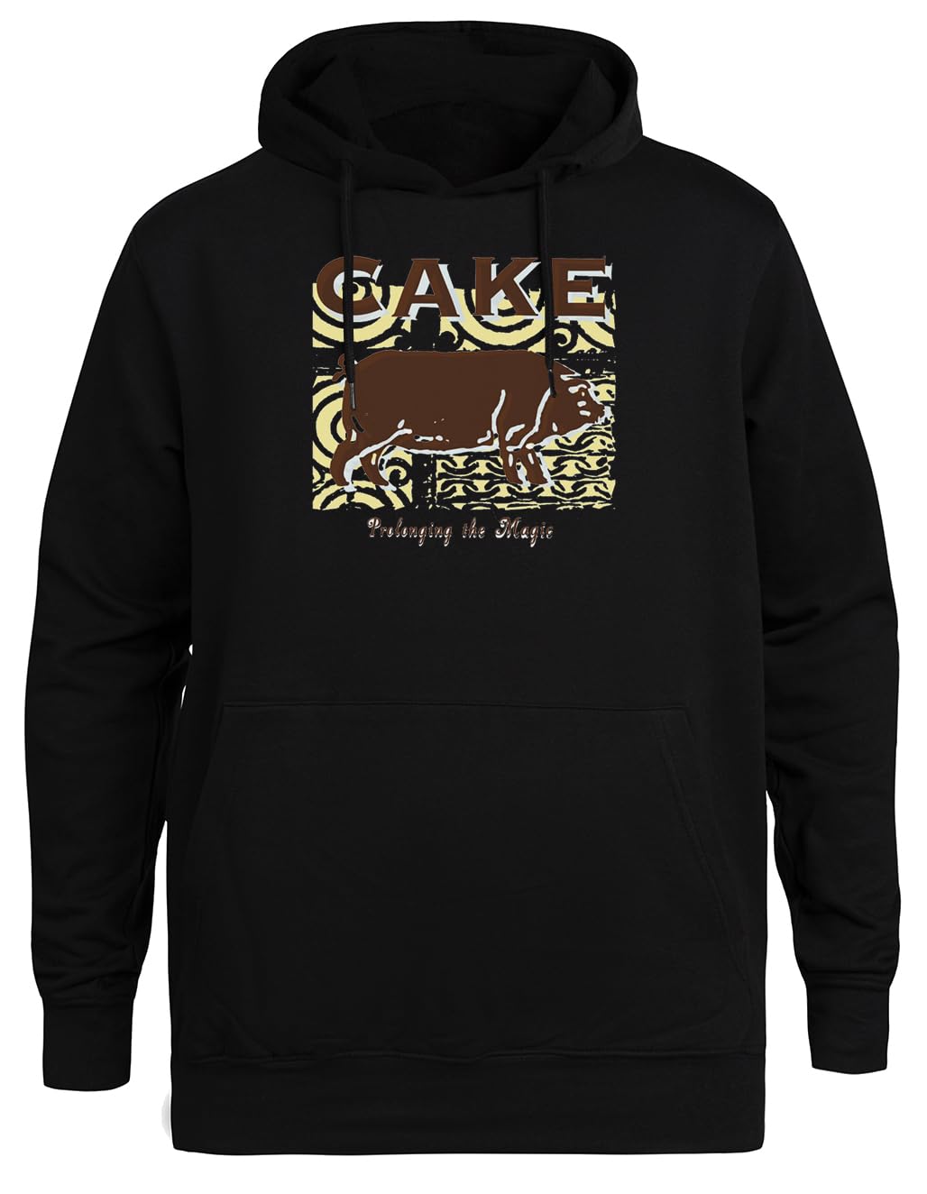 Magia Unisex Czarna Bluza Ekologiczna z Kapturem Unisex Black Hoodie Eco-Friendly Hooded Jacket