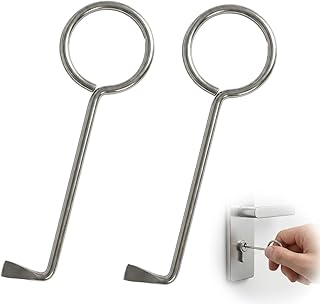 Profi Dietrich Set 2 Stück - Universal Buntbartschlüssel für Zimmertüren - Hochwertiges Türöffnungswerkzeug aus Edelstahl - Lockpicking Set für Schlüsseldienst & Anfänger - Bartschlüssel