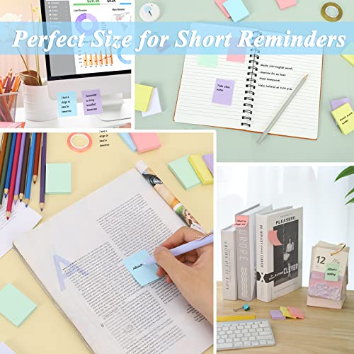 Eoout 36 Pads Sticky Notes With Pastel Colors, 1.5X2 Inch Mini Adhesive Note Pad Bulk For Study Work School And Office Supplies #TOP3