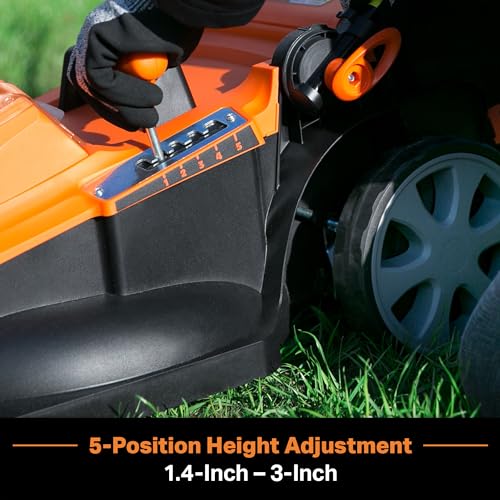 image for LawnMaster CLMF4817E 48V MAX Brushless Mower with 2X24V MAX 4.0Ah Batt