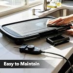 OVENTE Electric Griddle with 16 x 10 Inch Non-Stick Plate, Black GD1610B - Image 6
