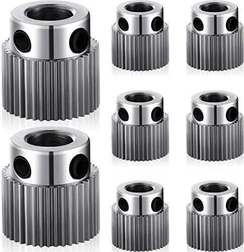 15 Pieces Extruder Wheel Gear 3D Printer Parts Drive 36 Teeth Gear Stainless Steel Extruder Gear Compatible with CR-10, CR-10S, S4, S5, Ender 3, Ender 3 Pro