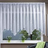 ☆ Klassische weiße transparnte Gardine---dekorativ am Fenster in Schlaffzimmer, Wohnzimmer, Küche oder im Balkon