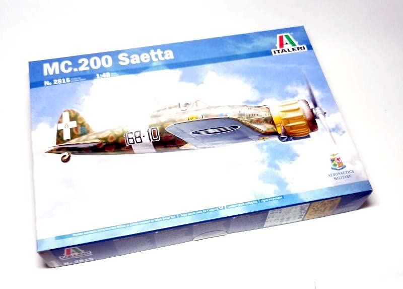 Avion MC.200 Saetta Italeri 2815 au 1/48 avec détails de gravure haute précision