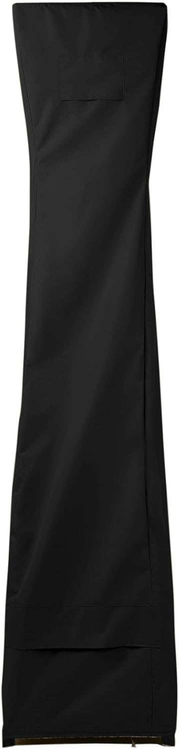 Covermates Triangular Patio Heater Cover - Heavy-Duty Polyester, Weather Resistant, Water Resistant Zipper, Grill and Heating, 24W x 91H, Ripstop Grey