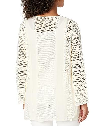 MULTIPLES Women's 3 Quarters Shaped Sleeve Tie Front Long Jacket2