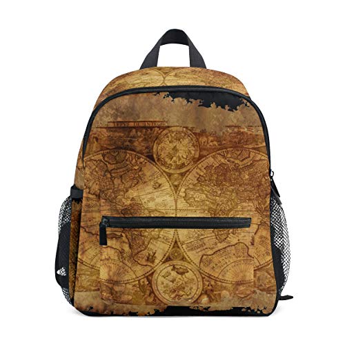 MONTOJ Map Of The World Bookbag Travel bag Packable School Daypack