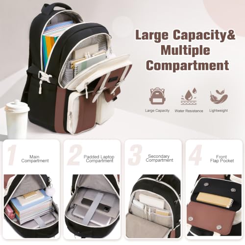 Similove Backpack for Girls, School Backpacks for Teen Girls with Lunch Box by Similove - Used condition - Image 3