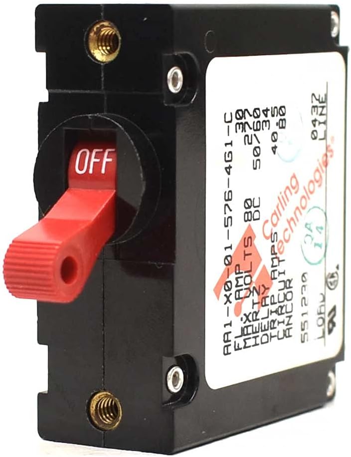 Ancor Marine Grade Electrical Magnetic Single Pole AC/DC Circuit Breaker