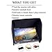 FPVDrone RC 7 Inch FPV Monitor 1024x600 IPS LCD Display Screen Monitor with Hood Sun Shield for RC FPV Drone Quadcopter