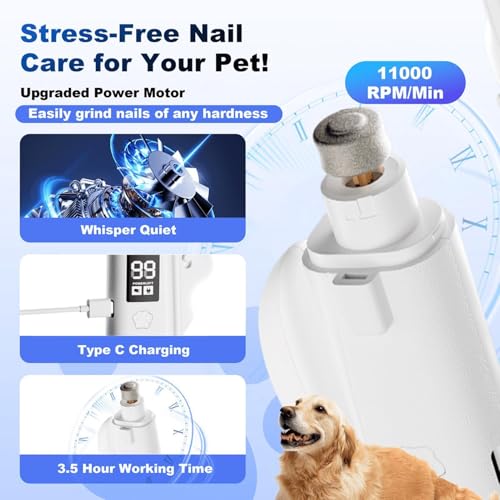 Cortadora de uñas para perros eléctrica y recargable para mascotas 6