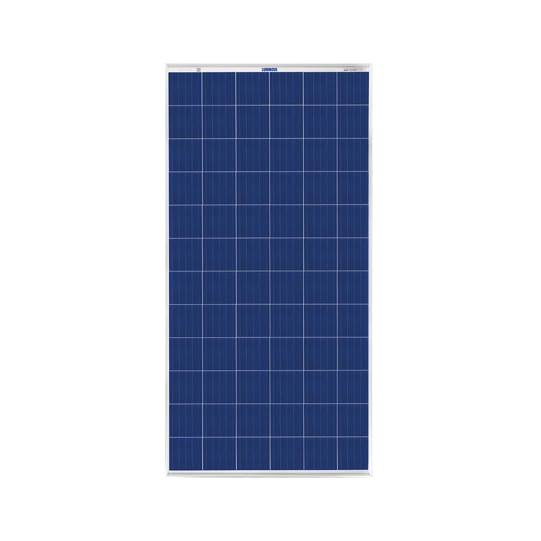 Luminous BIS Certified Mono Perc Halfcut 170 Watt-12Volt Solar Panel for Home with PID Resistance Technology and Severe Weather Resilience, 25 Years Warranty (Pack of 1)