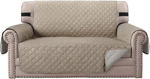 Vista 17 de MIFXIN Funda reversible para sofá, impermeable, antideslizante, lavable, con correa elástica, protector de muebles para mascotas, perros y niños