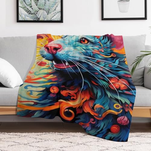 Couverture moelleuse et douce flannel pour des soirées cocooning chaleureuses sur le canapé - 3