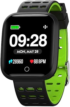 Azorex SmartWatch Multifunción Reloj Inteligente Cuadrado Deportivo  Impermeable IP67, Pulsera Actividad Control Remoto para iPhone Xiaomi,  Huawei Samsung Correa Silicona Verde : Amazon.es: Electrónica